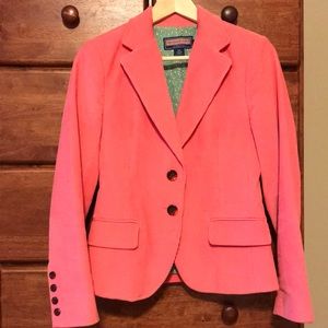 Pink corduroy blazer